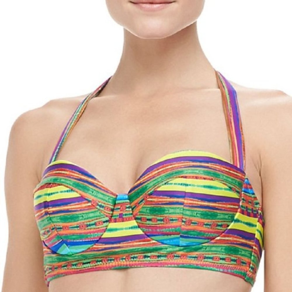 NWT Nanette Lepore Women's Sinaloa Stargazer Underwire Bikini Top XS